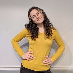 100% Merino Wool Yellow Banana Republic Sweater